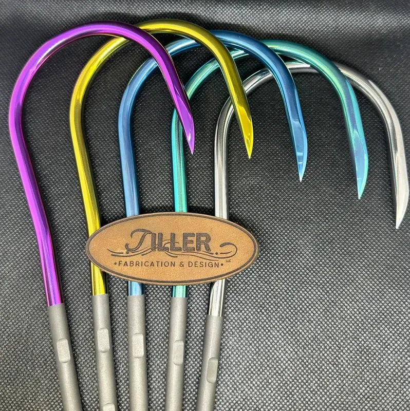 3in Tiller Titanium Gaff Hook