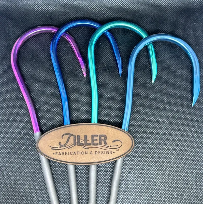2in Tiller Titanium Gaff Hook